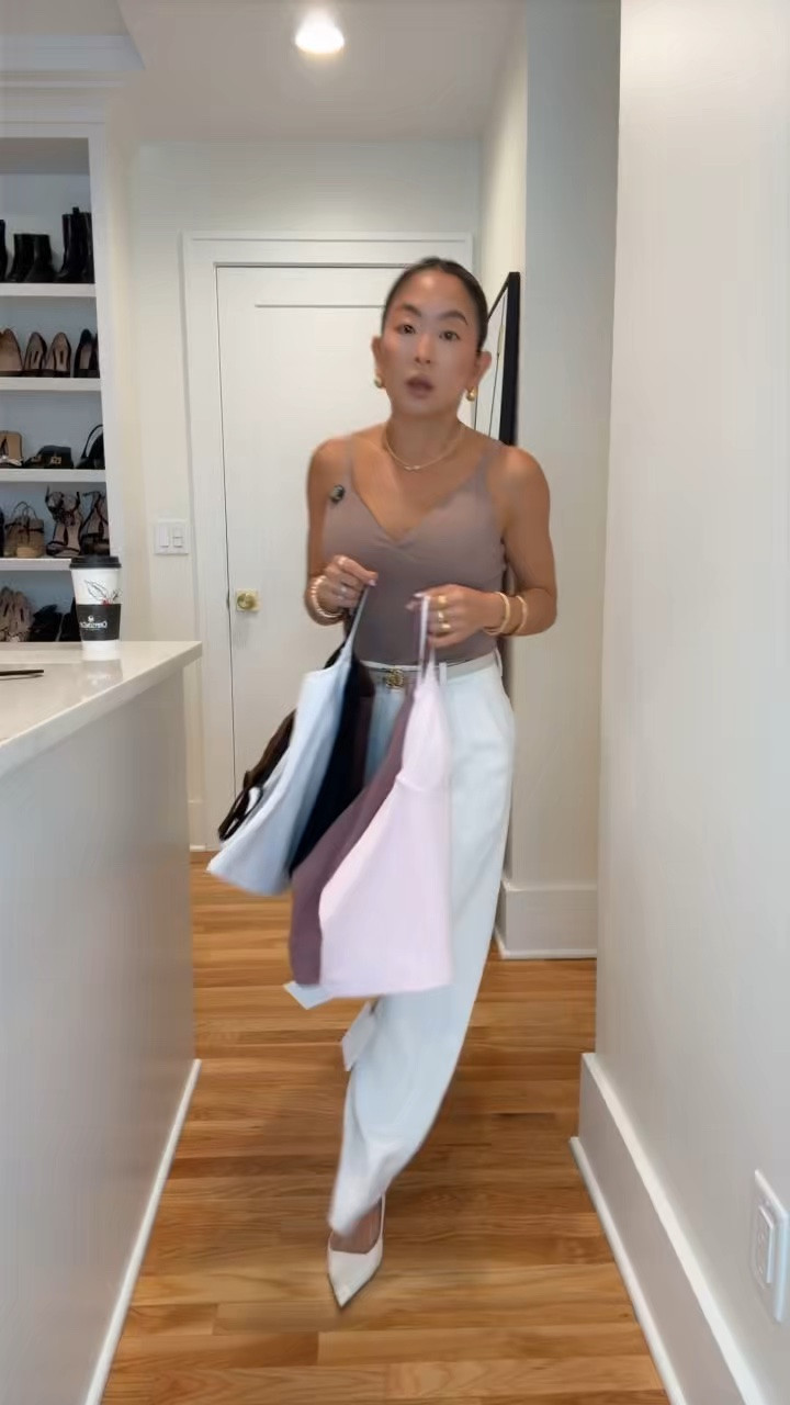 These tanks are honestly so good, built in bras, adjustable straps, the luxury kind of feel and so versatile!  I got XS. If you’re in between sizes I’d size down.

#LTKootd #LTKPetite #LTKOver40