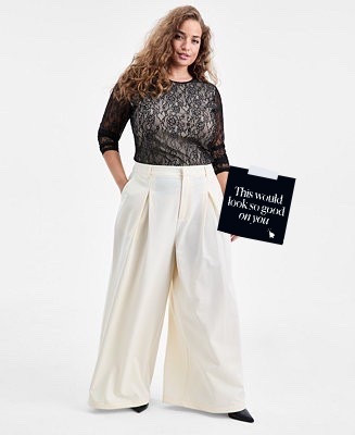 Tailored full trousers that go from work to play.

#LTKPlusSize #LTKWorkwear #LTKgrwm