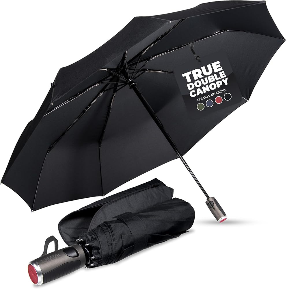 LifeTek Premium Travel Umbrella - Windproof & Compact for Men & Women, Automatic Open Close, Fits... | Amazon (US)