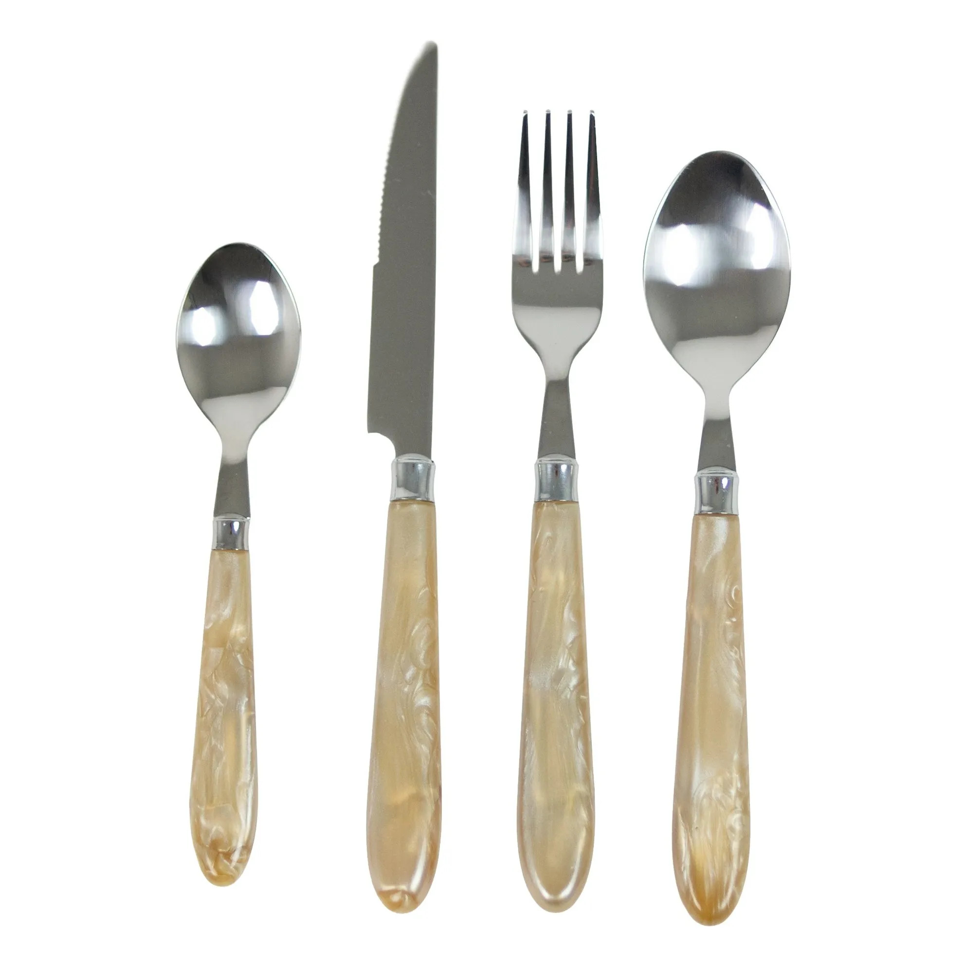 Lykke pearly cutlery - Set of 24 pieces | Pearl | Smallable