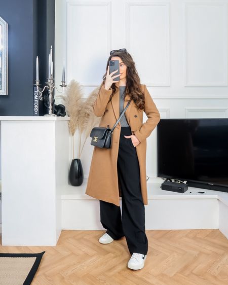 winter outfits, winter styling, winter looks, casual workwear outfits, work wear looks, work outfits, veja trainers, camel coat, wool coat, tailored coat, winter layers, black cross body bag, grey long sleeves cotton top, grey base layer, grey and camel, daily outfit inspo, daily outfit ideas

#LTKworkwear #LTKstyletip #LTKeurope