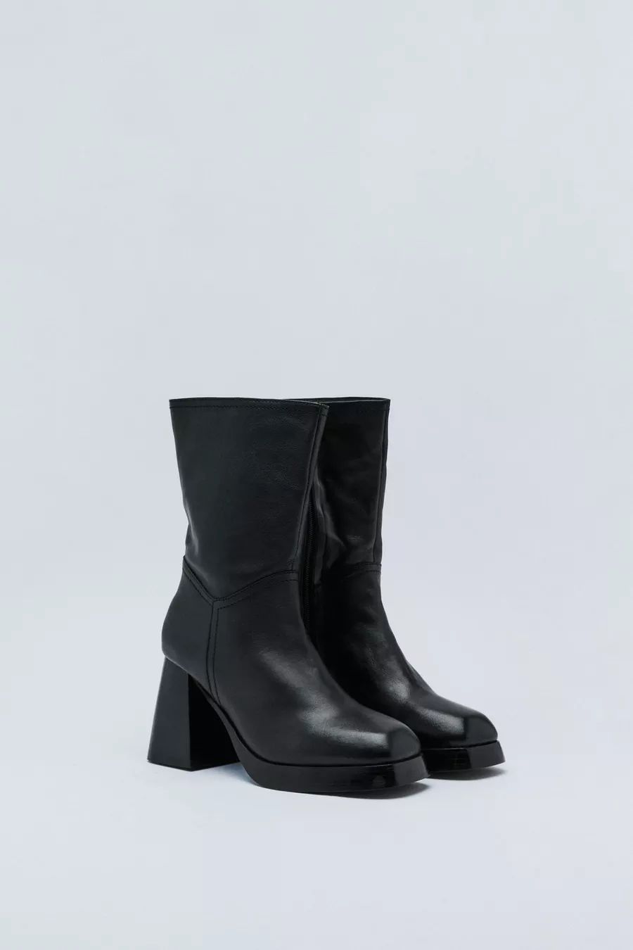 Premium Leather Platform Ankle Boots | Nasty Gal US