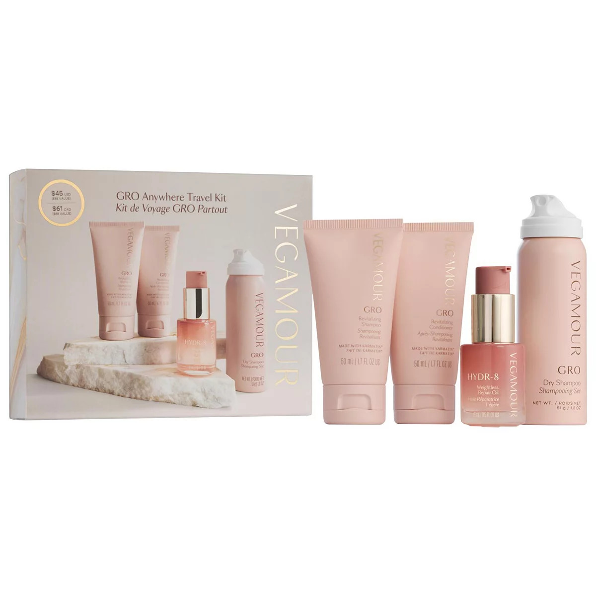 Vegamour The GRO Anywhere Travel Set | Kohl's