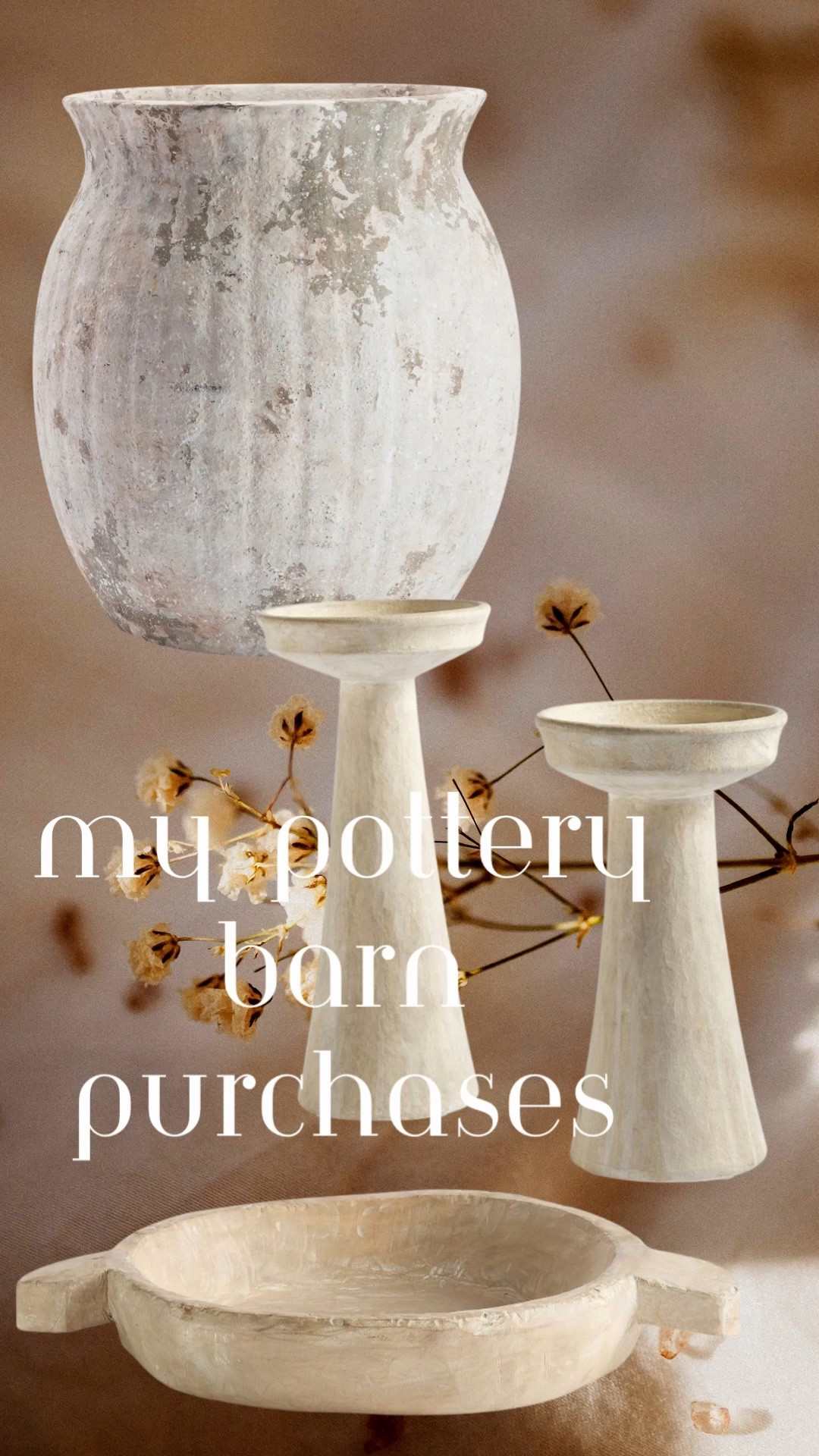 My purchases from Pottery Barn.  

#LTKHome