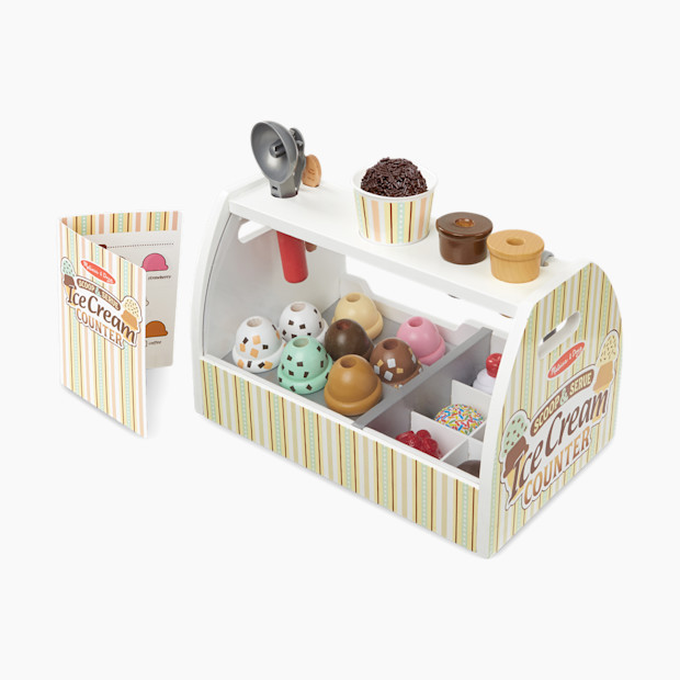 Melissa & Doug Scoop & Serve Ice Cream Counter Size 13.5"" x 8.75"" x 7.75 | Babylist