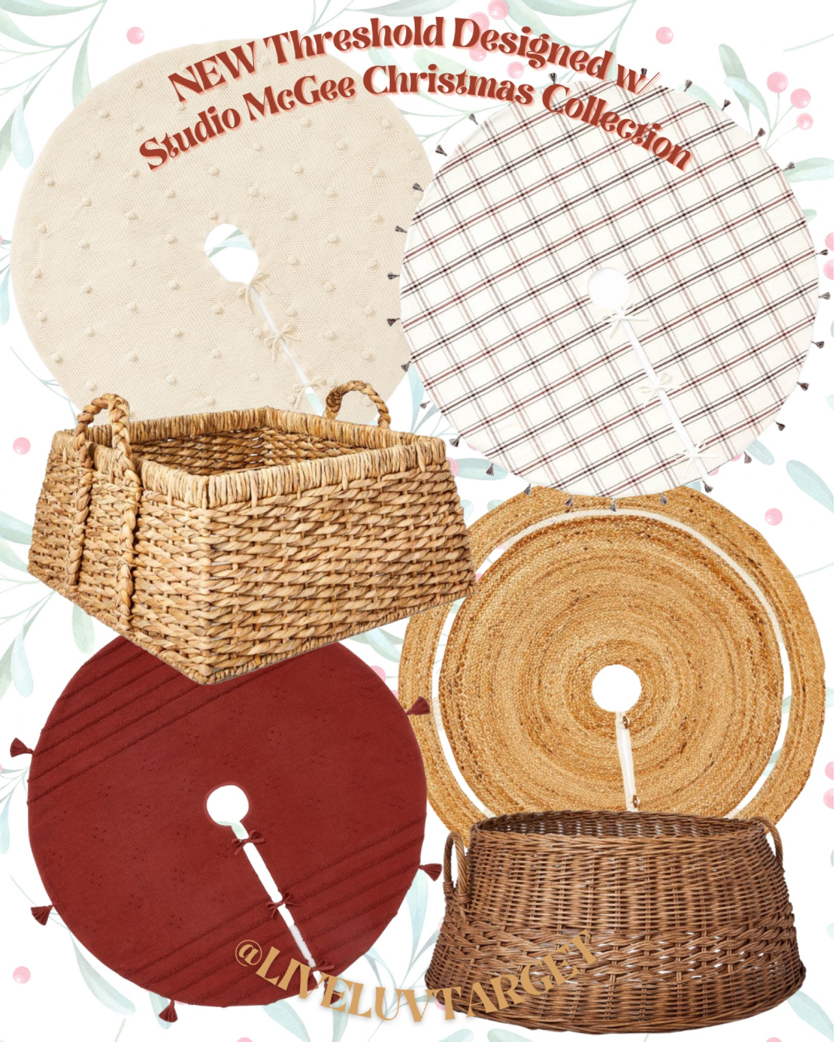 ✨NEW✨ Threshold designed with Studio McGee Christmas Collection 🎄• Christmas Tree Skirts & Collars 

#LTKSeasonal #LTKHoliday #LTKhome