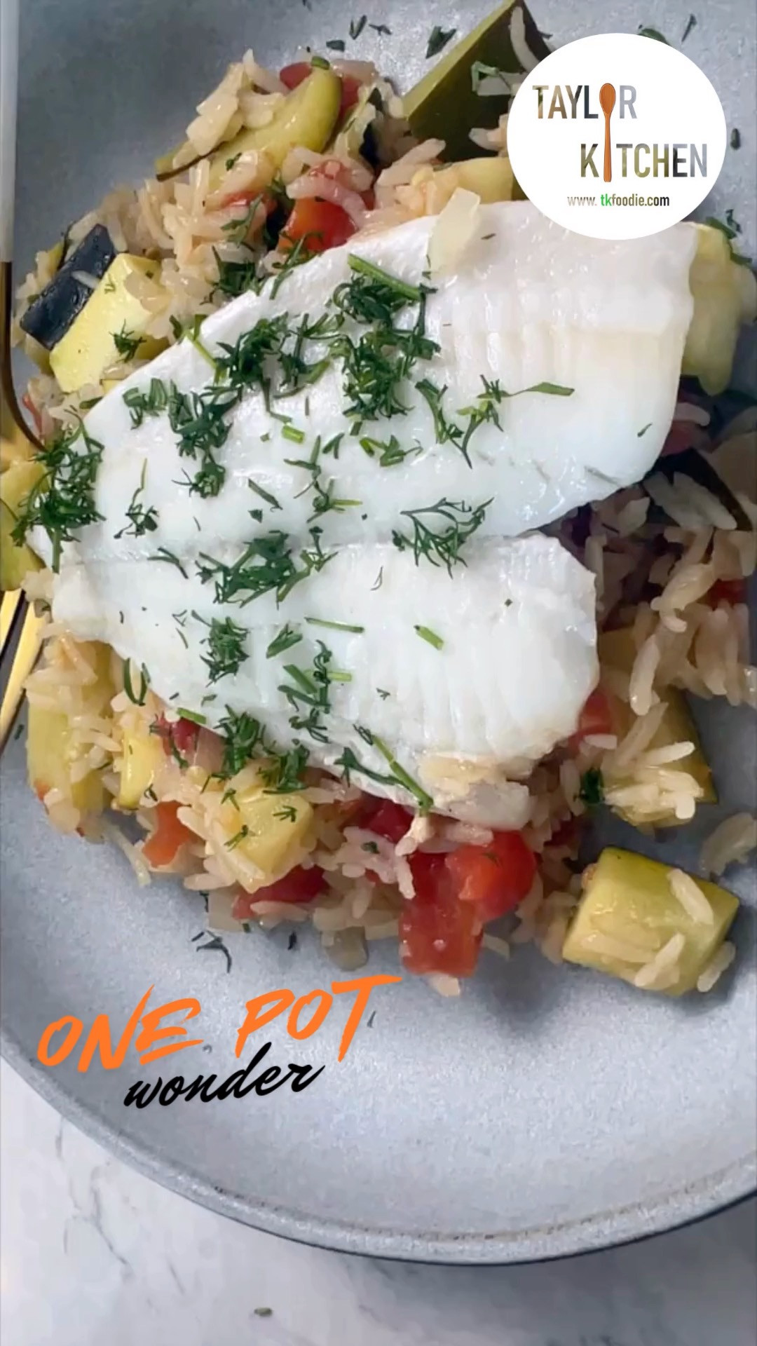 Perfect veggie laden flavorful rice topped with flaky fish in #onepot and in 20 minutes?  Here's my One Pot Wonder Fish & Rice.
Check out the super #easy (and healthy) recipe here on TKFoodie.com - https://www.taylorkitchen.net/recipes/one-pot-wonder-fish-and-rice

All the things to make this happen in your own kitchen are here on my LTK 

 #LTKfoodie #LTKHome #LTKFindsUnder100