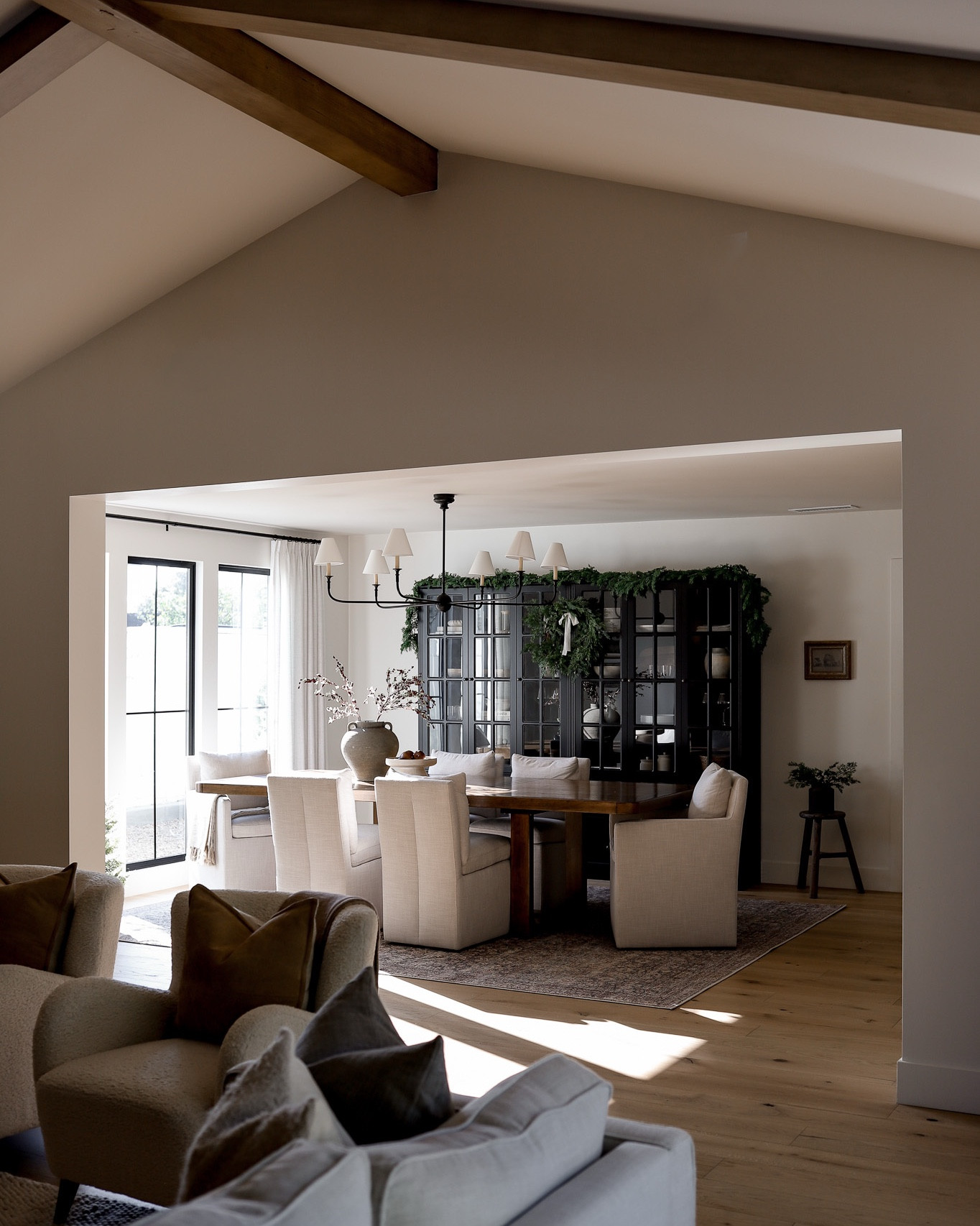 Holiday dining room! Shop my dining table, dining chairs, holiday stems, holiday garland, holiday wreath 

#LTKHome #LTKHoliday #LTKSeasonal