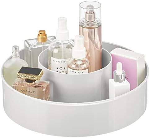mDesign Plastic Spinning Lazy Susan Round Turntable Storage Tray - Rotating Organizer for Makeup,... | Amazon (US)