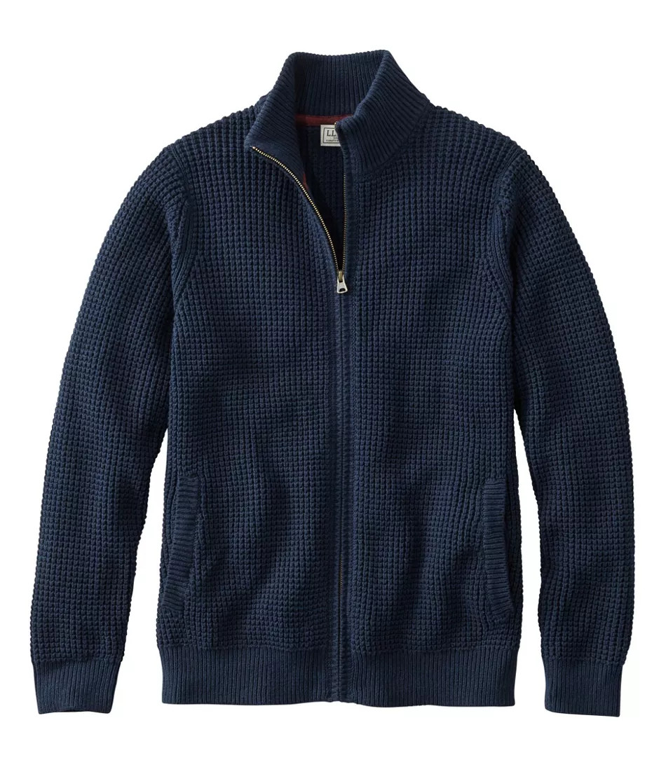 Men's Organic Cotton Sweater, Full Zip | L.L. Bean