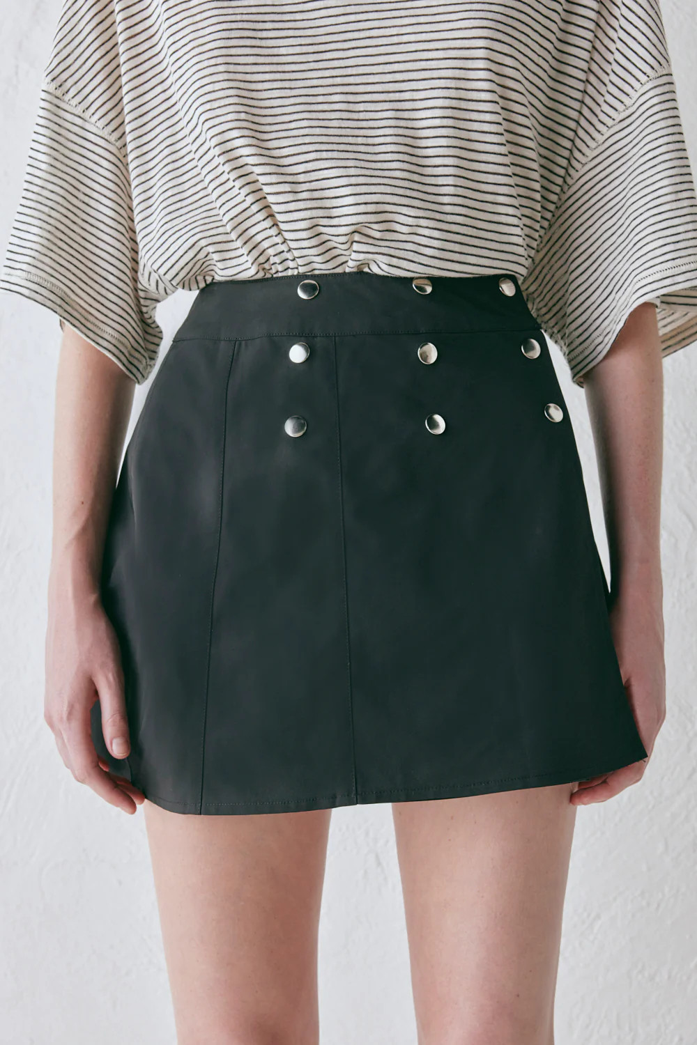 Giorgia Mini Skirt Black | VRG Grl