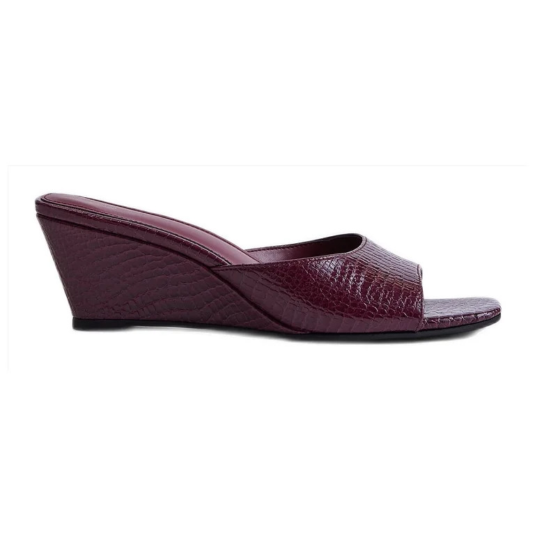 Time and Tru Women's Slip On Wedge Sandals | Walmart (US)