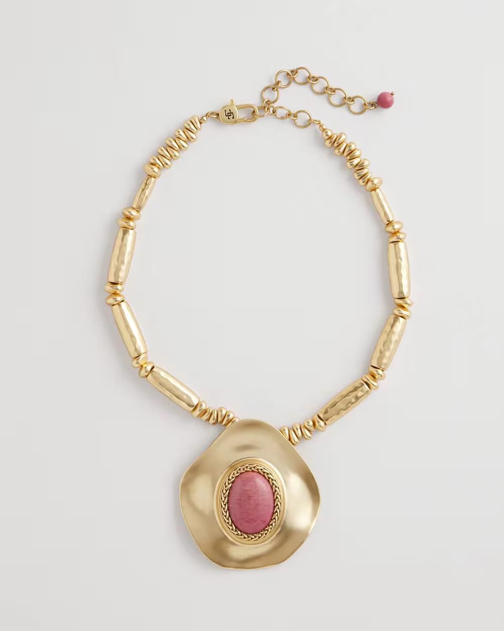 Golden Rhodonite Stone Pendant Necklace | Chico's