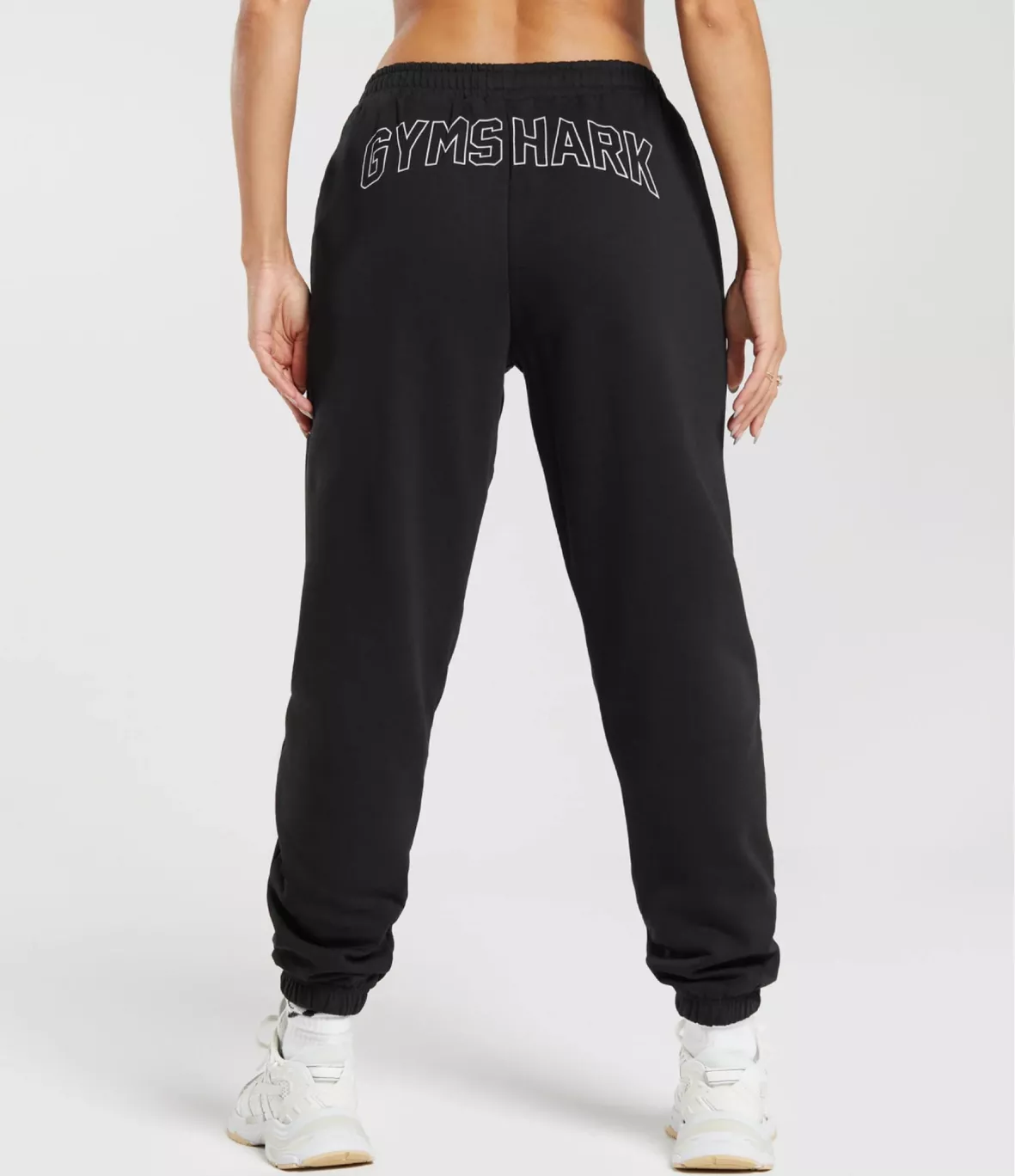 Gymshark Strength Department Graphic Joggers - Light Grey Core Marl
