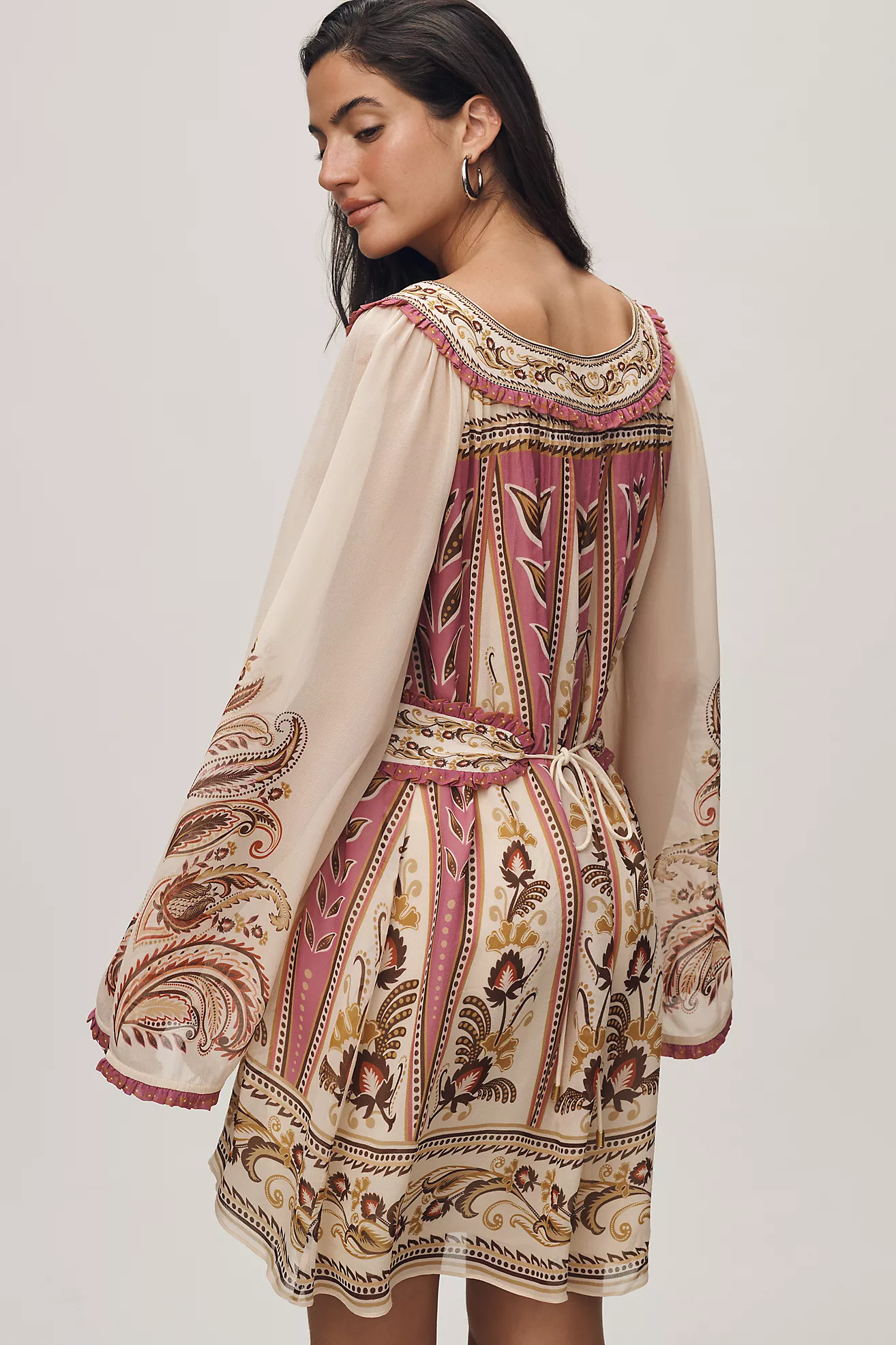 Farm Rio Ainika Smocked Mini Dress | Anthropologie (US)