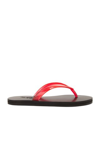 Ancient Greek Sandals Saionara Jelly Flip Flop in Clear Red - Red. Size 37 (also in 36, 38, 39, 40). | FWRD 