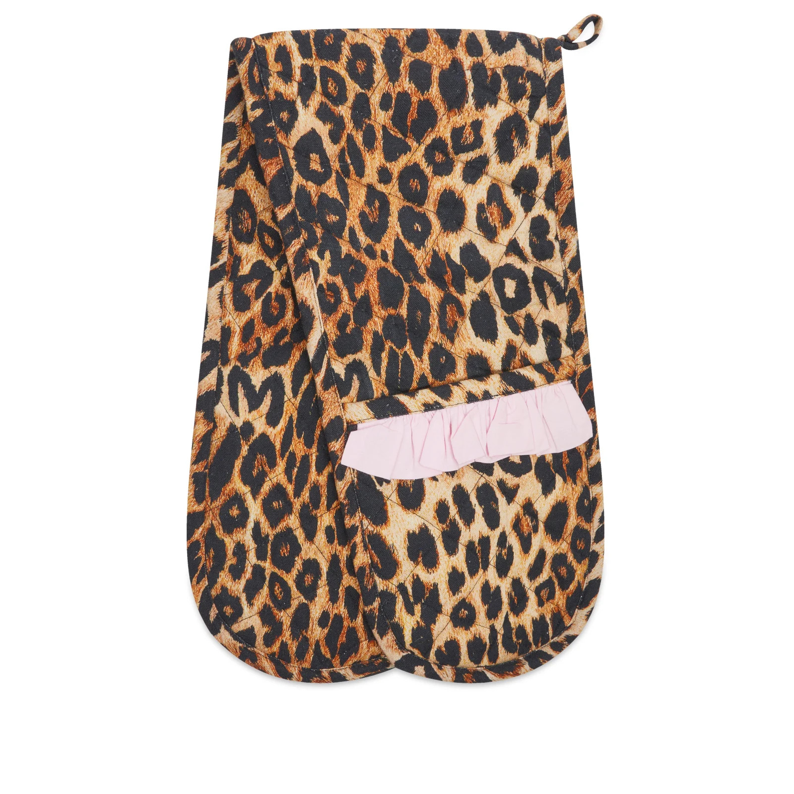 Damson Madder Women's Leopard Double Oven Mitt Leopard/Pink | END. Clothing