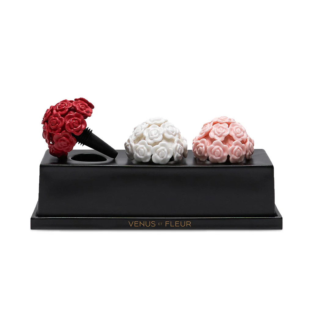 Rose Wine Stopper Trio | Venus ET Fleur
