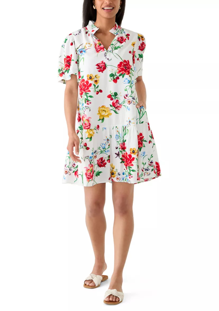 Women's Short Sleeve Print Mini Dress | Belk