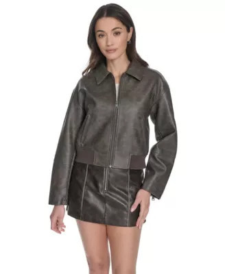 Levi's Women's Lightweight Faux Leather Bomber | Belk