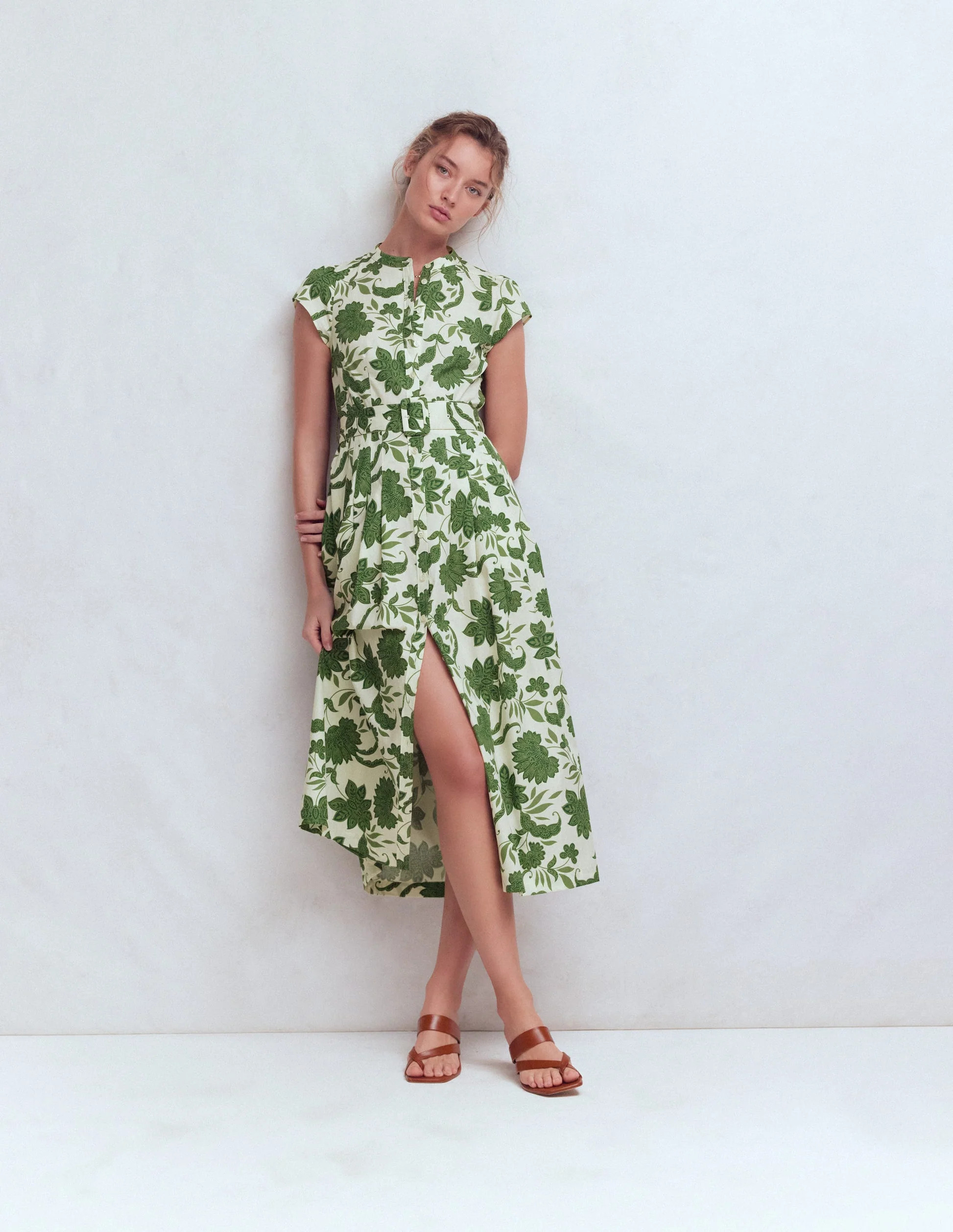 Arabella Cotton Maxi Dress-White Broderie | Boden (US)