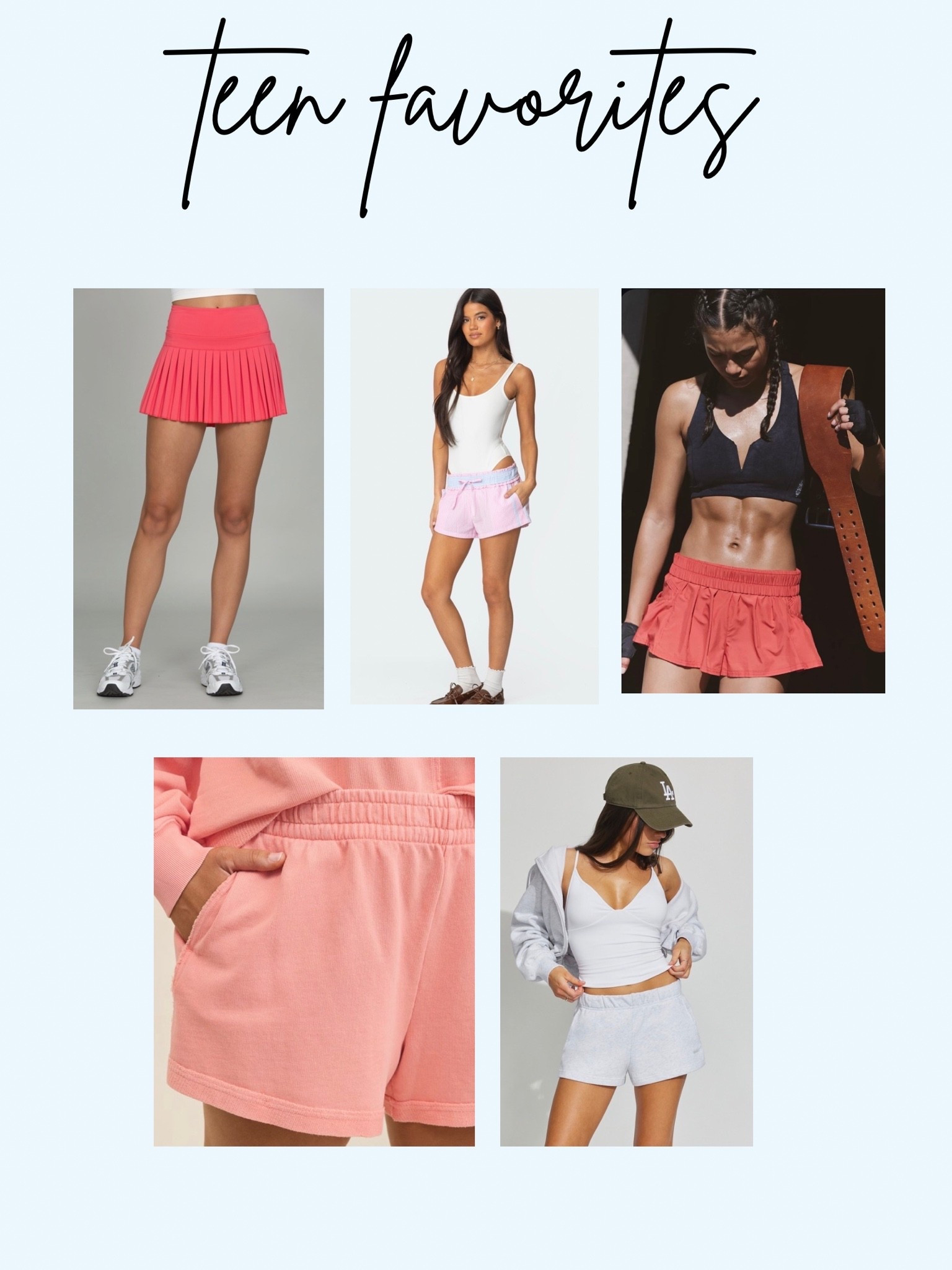 Summer shorts for the teens