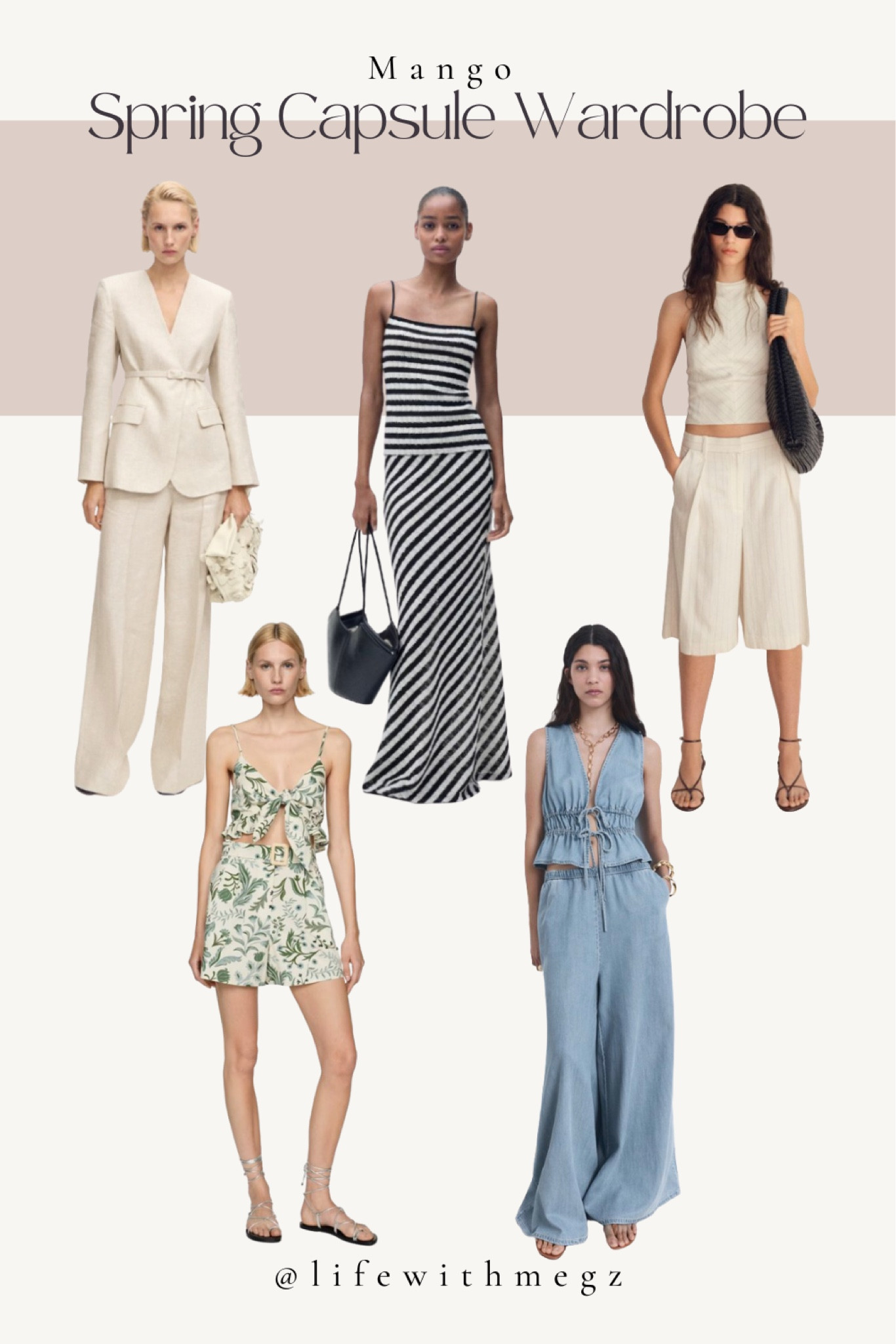 Spring Capsule Wardrobe. Some current favorites from Mango 🥭 

Linen jacket, linen pants, spring outfit, maxi dress, denim shirt, denim pants, spring dresses, spring top



#LTKSeasonal #LTKStyleTip #LTKFindsUnder100