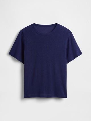 Linen-Blend Relaxed T-Shirt | Gap (US)