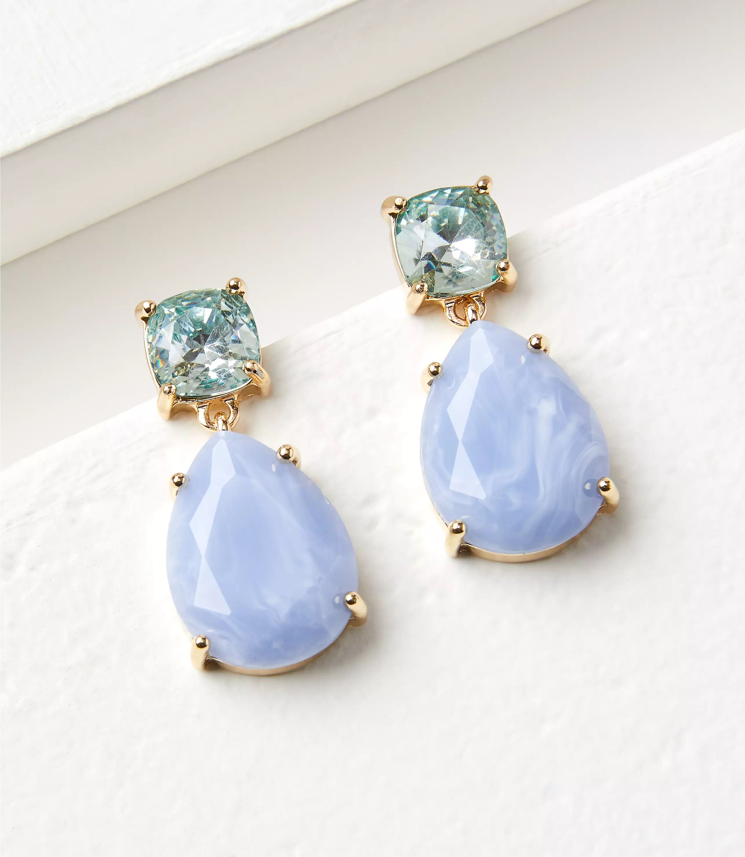 Crystal Drop Earrings | LOFT