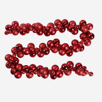 Red Ornament Garland, 72" | At Home