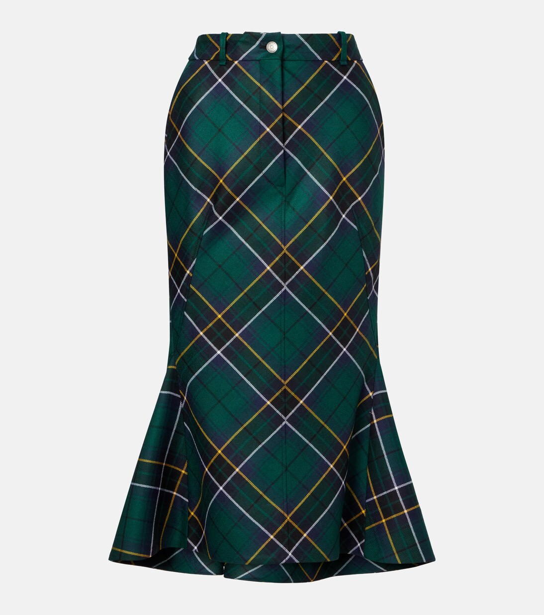 Tartan wool midi skirt | Mytheresa (UK)
