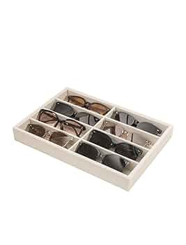 Coward Sunglass Organizer, Beige Velvet Glasses Trays - Eyeglasses Watches Jewelry Display - Men ... | Amazon (US)