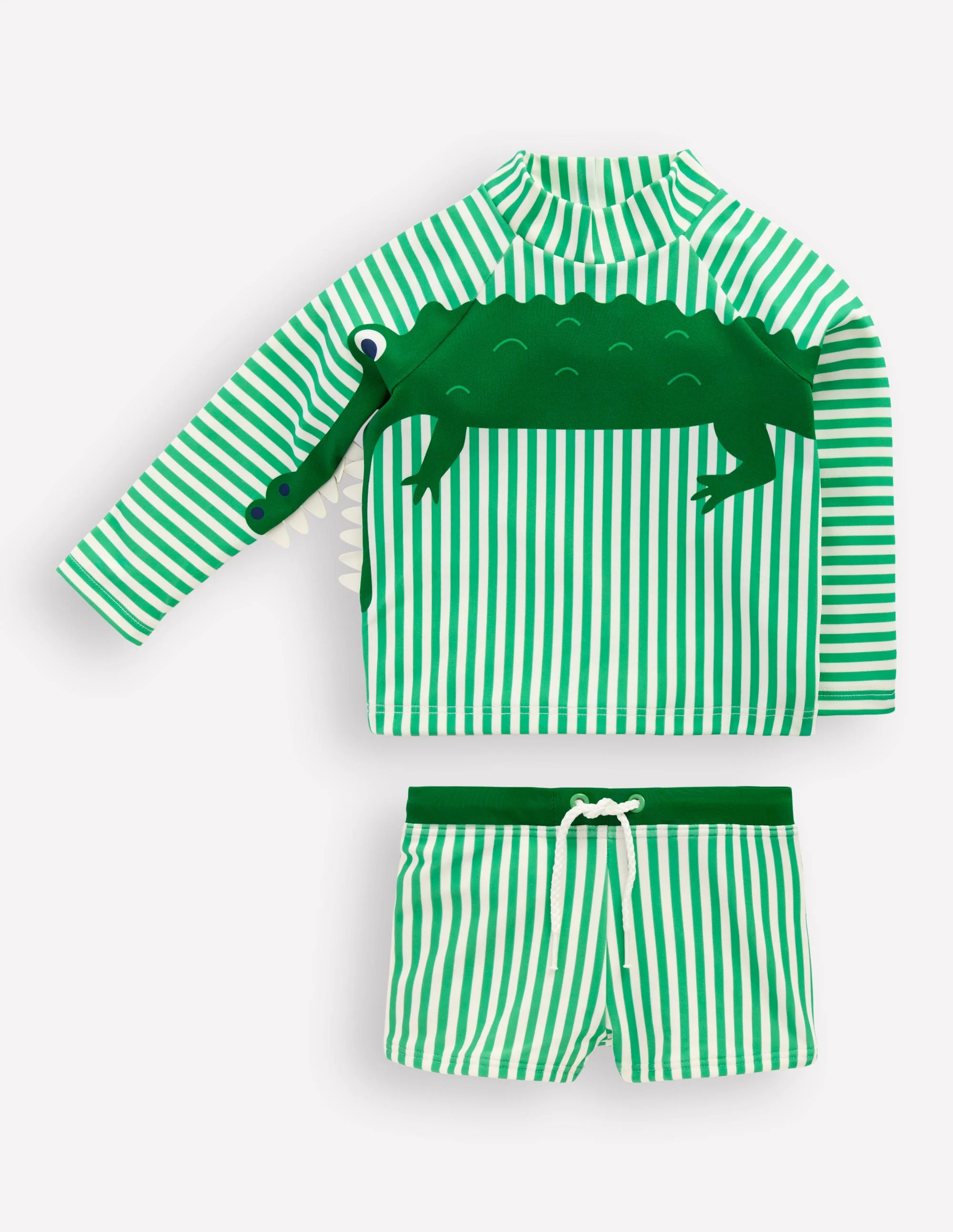 Boden Baby Rash Vest Set in Green | Size 18-24 Months | Boden (US)
