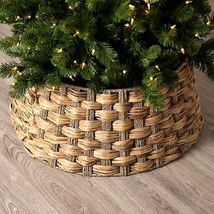 Woven Seagrass Christmas Tree Collar, 28in. | Kirkland's Home