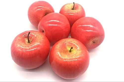 Maggift Artificial Fruits 6 pack,Decorative Fruit (Apple Red) | Amazon (US)