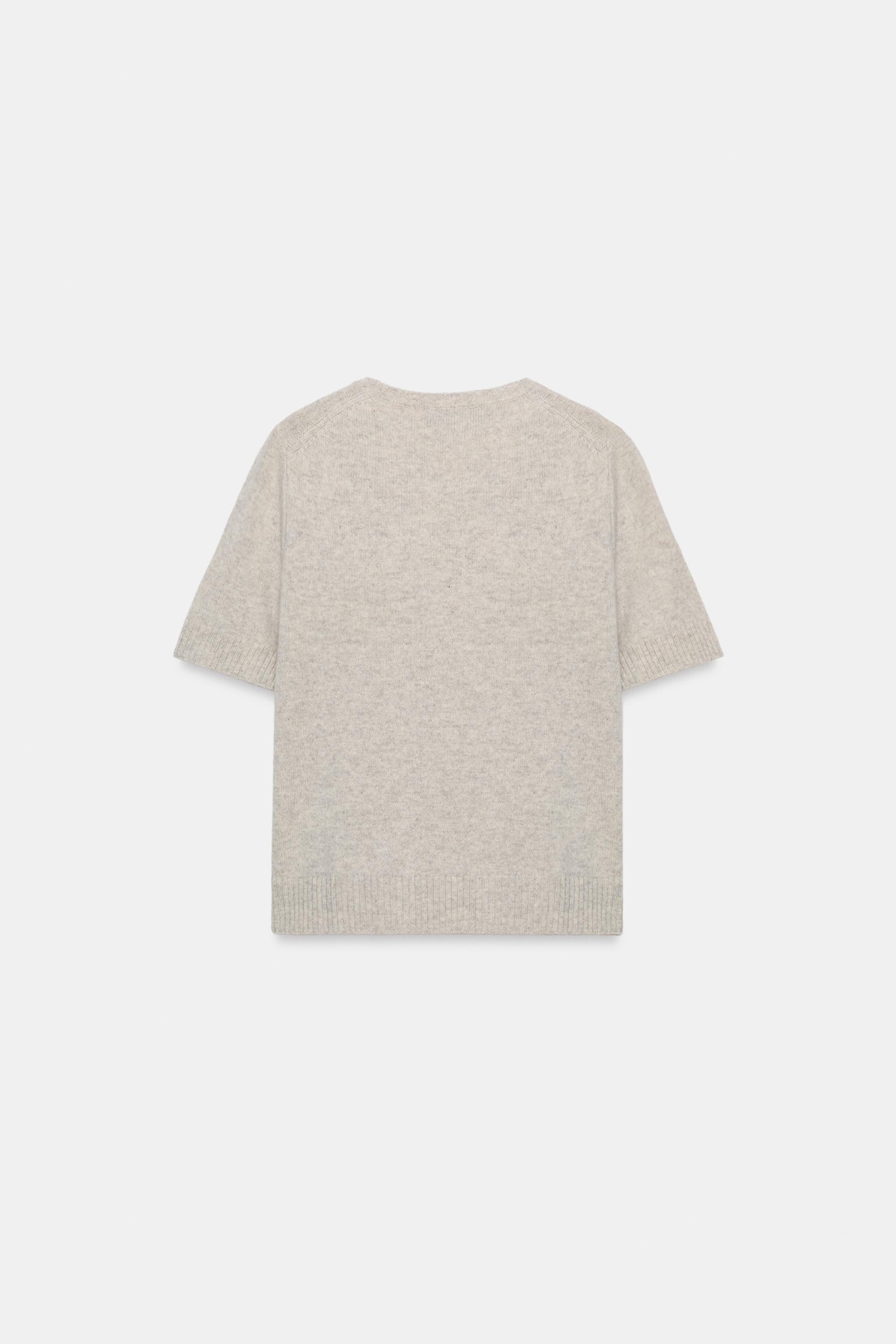 WOOL SHORT SLEEVE JUMPER | Zara AU
