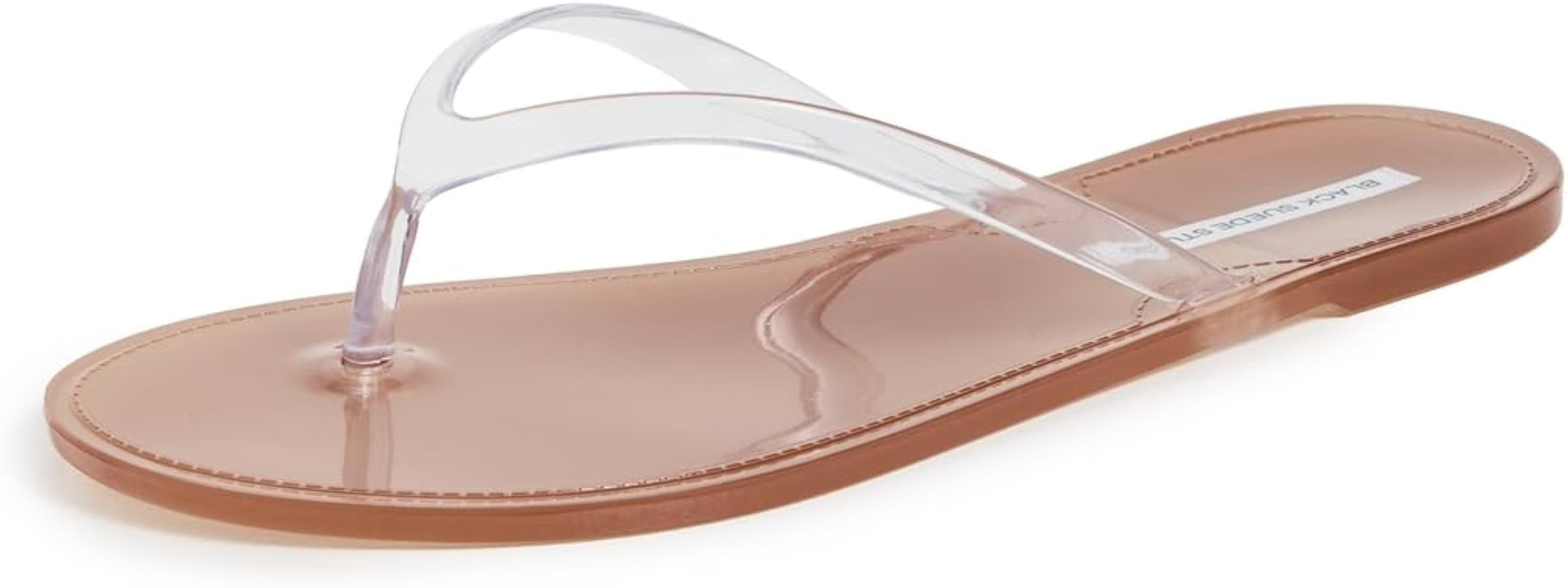 Black Suede Studio Women's Crystal Jelly Flip Flops | Amazon (US)