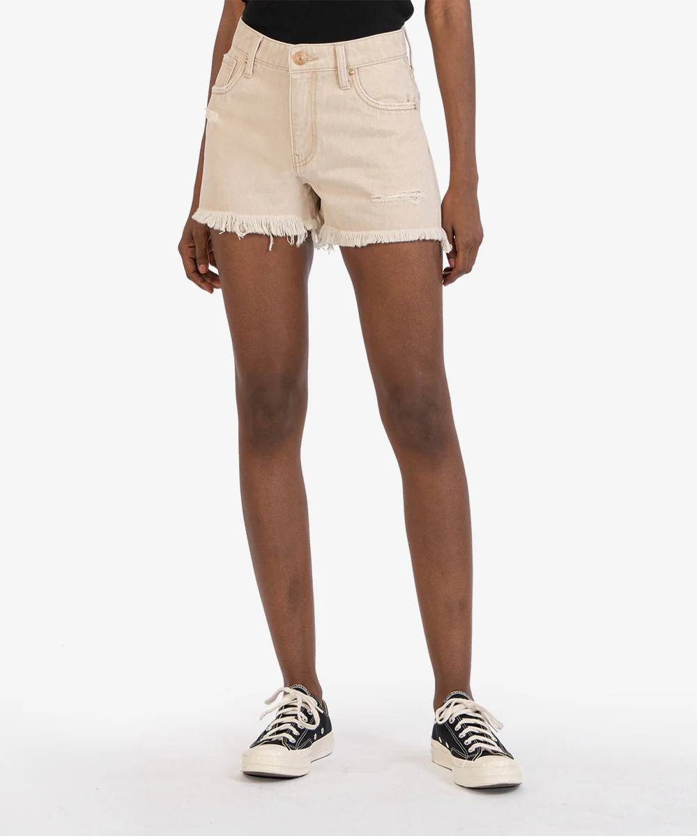 Jane High Rise Long Short (Tan) - Kut from the Kloth | Kut From Kloth