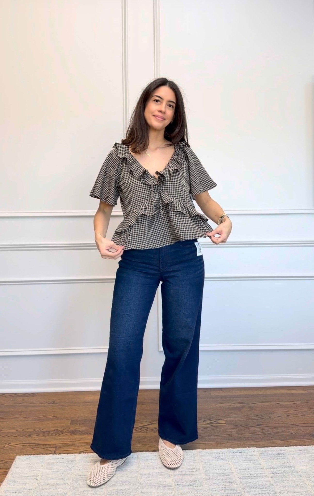 Spring outfits 2026 from old navy on sale now!
Love these wide leg jeans in medium wash they run TTS and are so comfortable and flattering under $30
I’m wearing a size 27 in regular and small on the top 

#LTKootd #LTKSeasonal #LTKSaleAlert