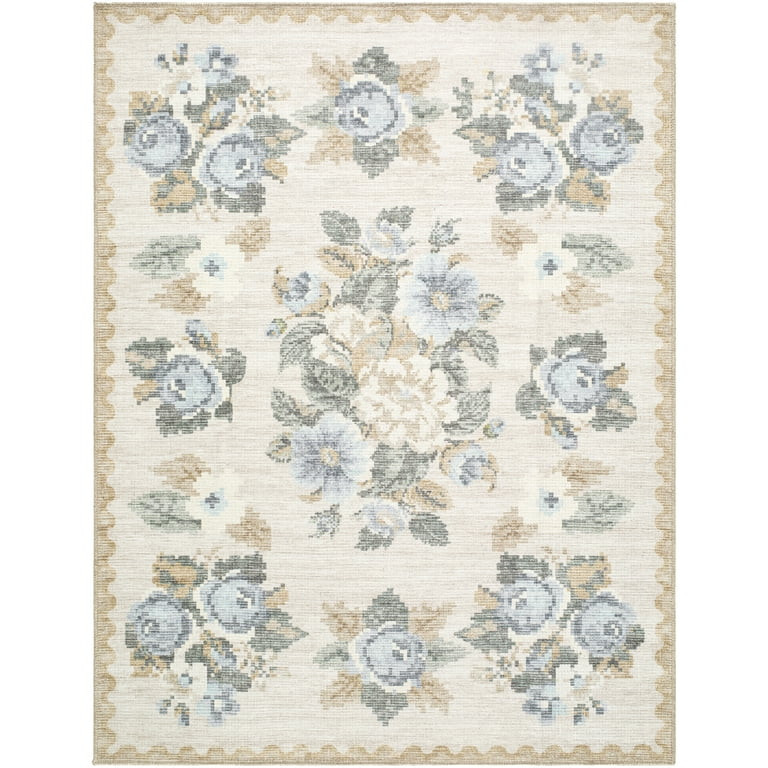My Texas House Sage 5'3" x 7' Washable Area Rug | Walmart (US)