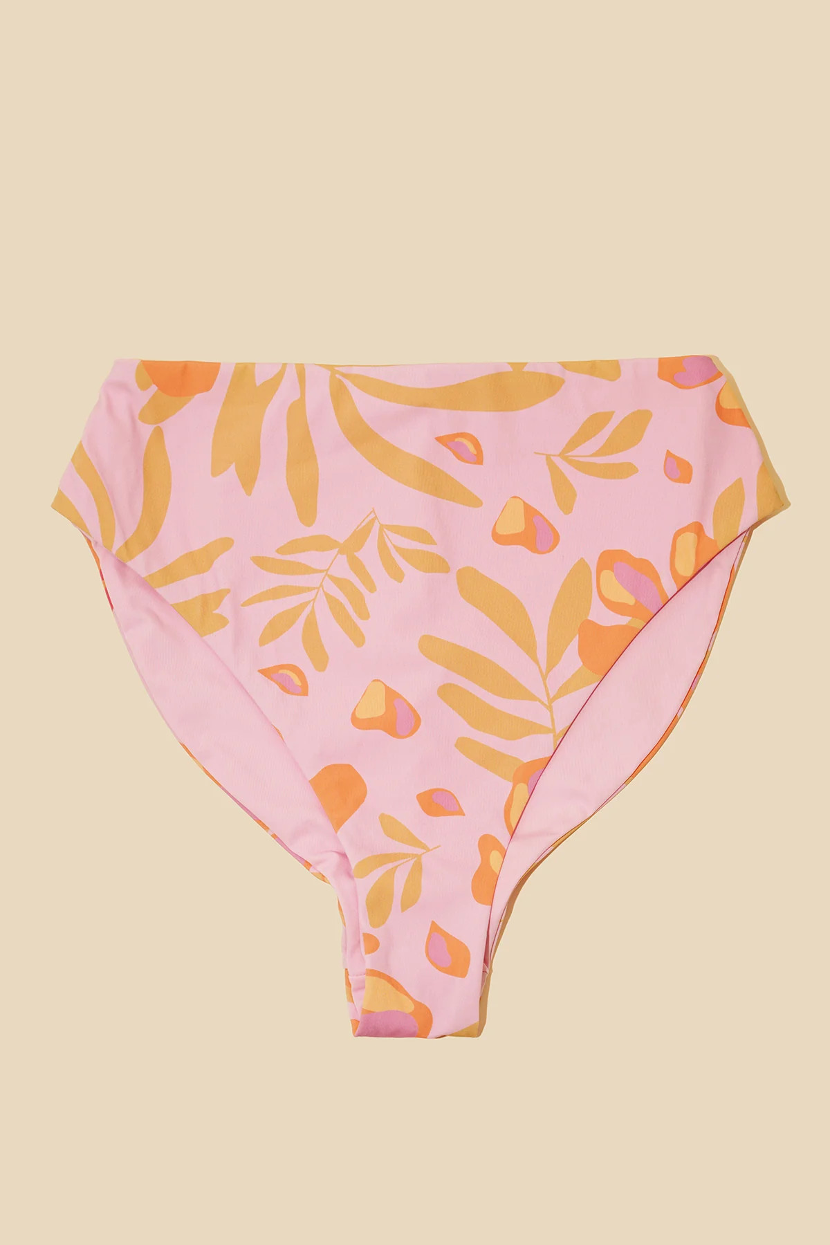 High Tide Reversible Cheeky Bikini Bottom - Pink Tropics | POPFLEX