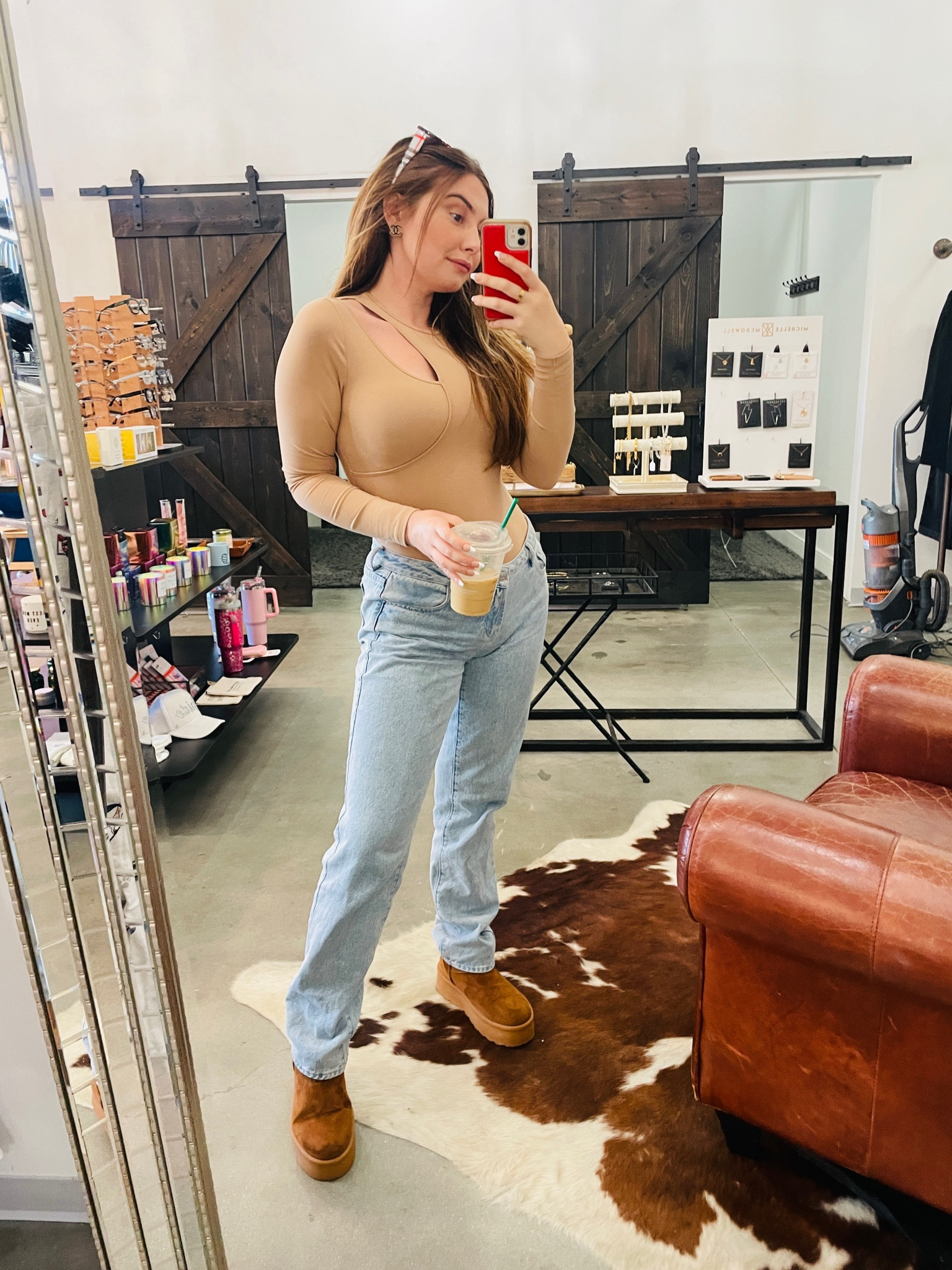 Abercrombie bodysuits on sale, paired with low rise jeans and Uggs! 

#LTKCyberWeek #LTKHoliday #LTKstyletip