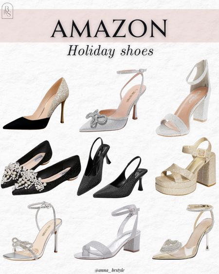 Holiday shoes, Holiday heels, party heels, sequin heels, sequin shoes 

#LTKfindsunder50 #LTKHoliday #LTKfindsunder100