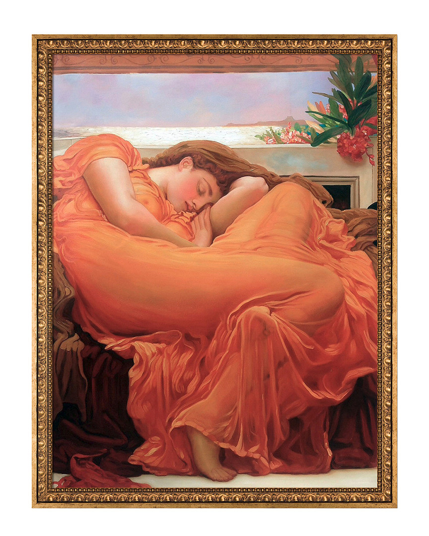 La Pastiche by overstockArt Flaming June by Lord Frederic Leighton | Gilt