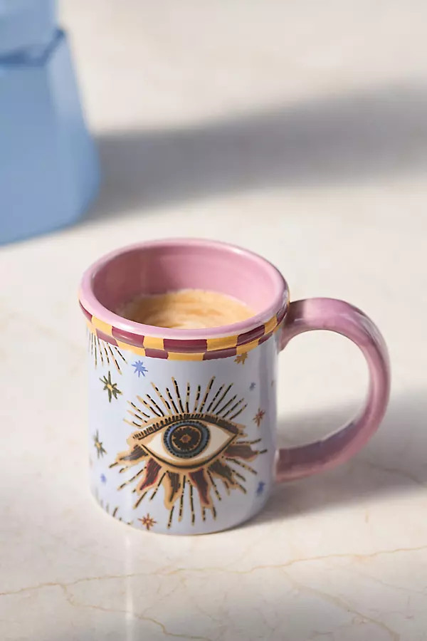 Handpainted Fortune Stoneware Espresso Cup | Anthropologie (US)
