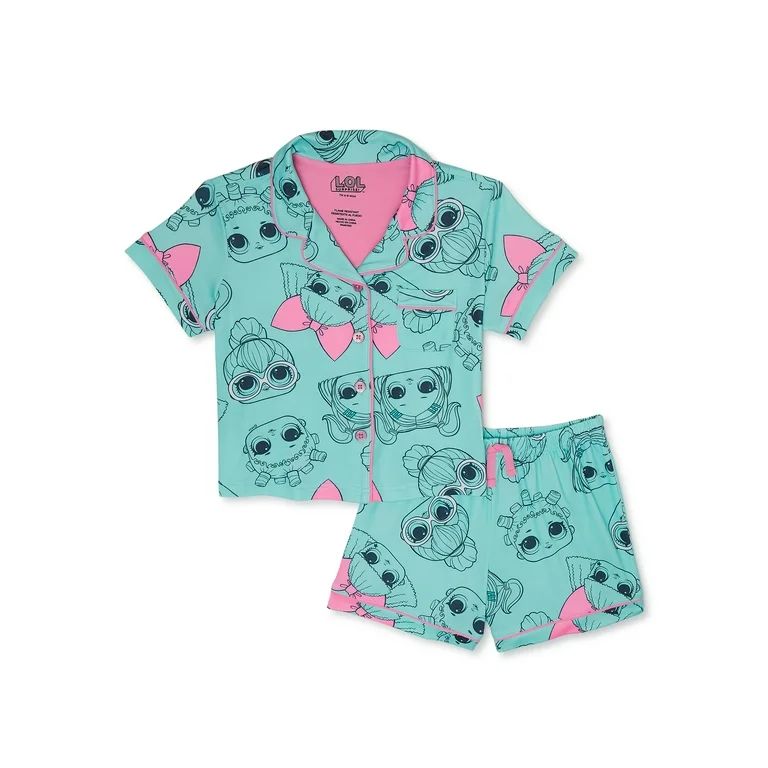L.O.L. Surprise! Girls’ Pajama Sleep Set, 2-Piece, Sizes 4-12 | Walmart (US)