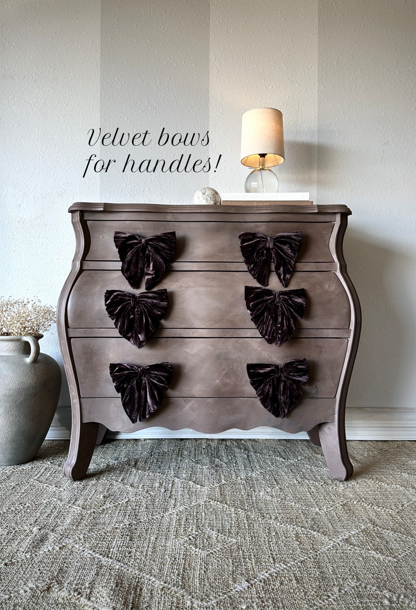 Chocolate velvet luxe dresser look! Do the whole look, or just swap out handles for bows.

#LTKHoliday #LTKHome #LTKFindsUnder50