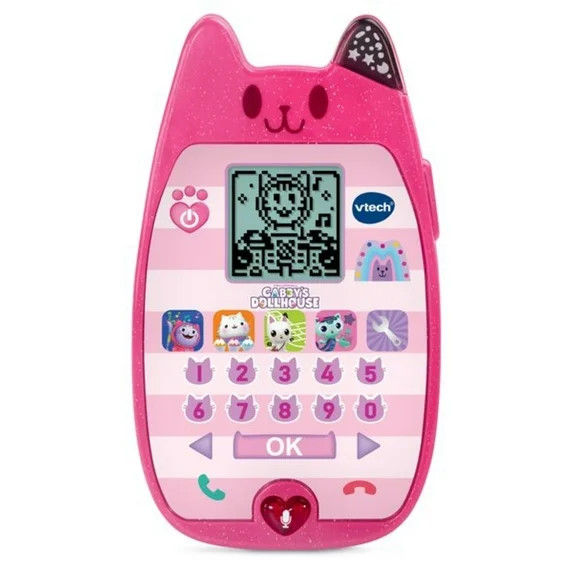 VTech Gabby's Dollhouse A-Meow-Zing Phone with Accessories, Baby and Toddler Toys | Walmart (US)