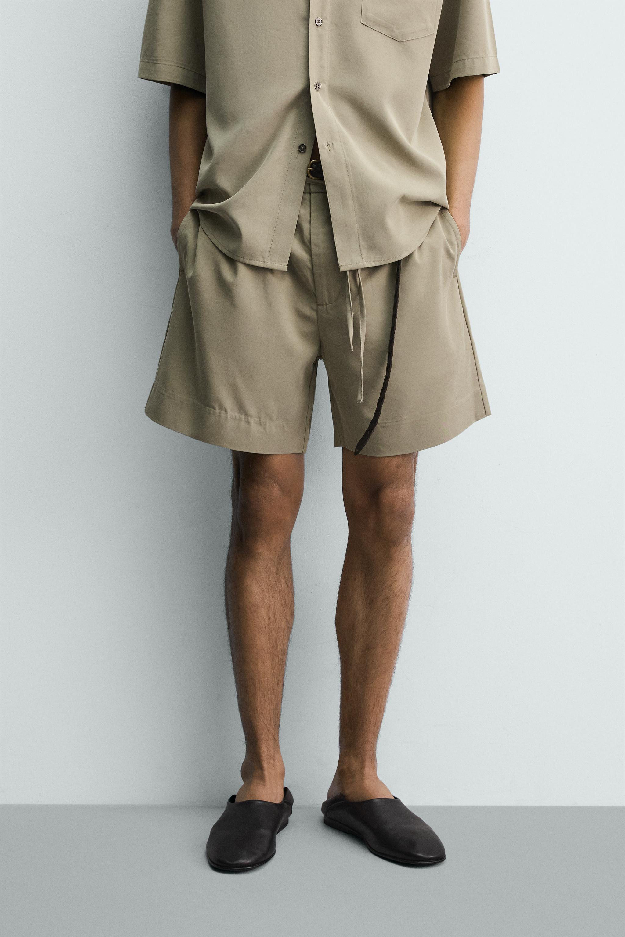 FADED-EFFECT RELAXED FIT BERMUDA SHORTS | Zara UK