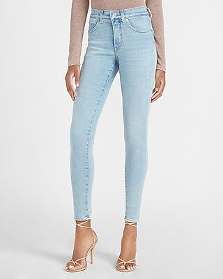 Mid Rise Light Wash Skinny Jeans | Express